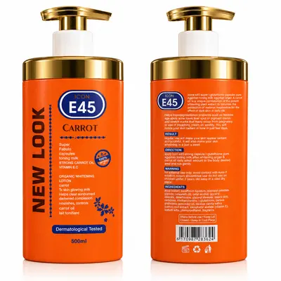 Icon E45 Carrot - Lait Tonifiant Blanchissant à la Carotte & Glutathion
