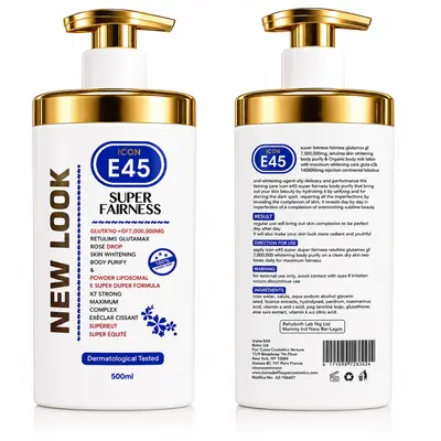 Icon E45 Super Fairness - Lait Corporel Éclaircissant au Glutathion