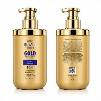 Active Balance Vitamin C Gold - Lait Corporel Blanchissant Gluta-C + Trétinoïne