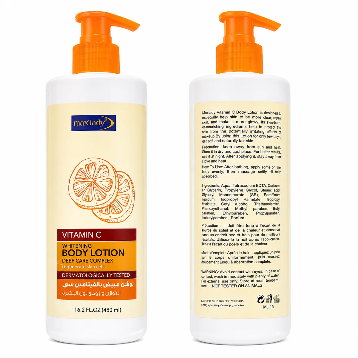 Maxlady - Lotion Corporelle Éclaircissante Vitamine C Deep Care Complex