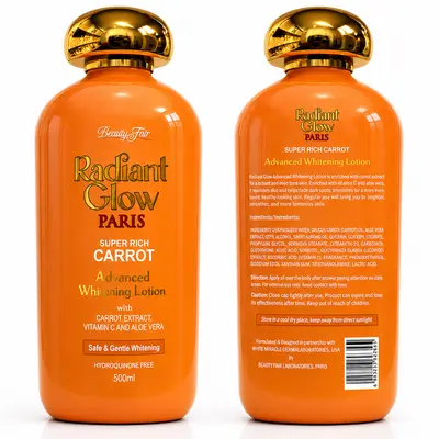 Beauty Fair Radiant Glow Paris - Lotion Éclaircissante Avancée Super Rich Carrot