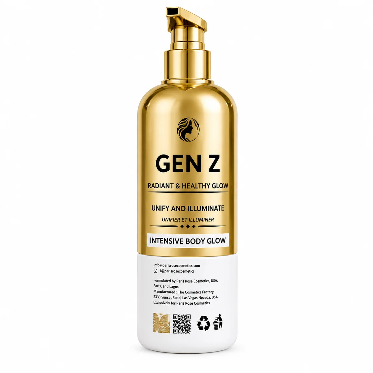 Gen Z – Lotion Corporelle Intensive Unifiante & Illuminatrice