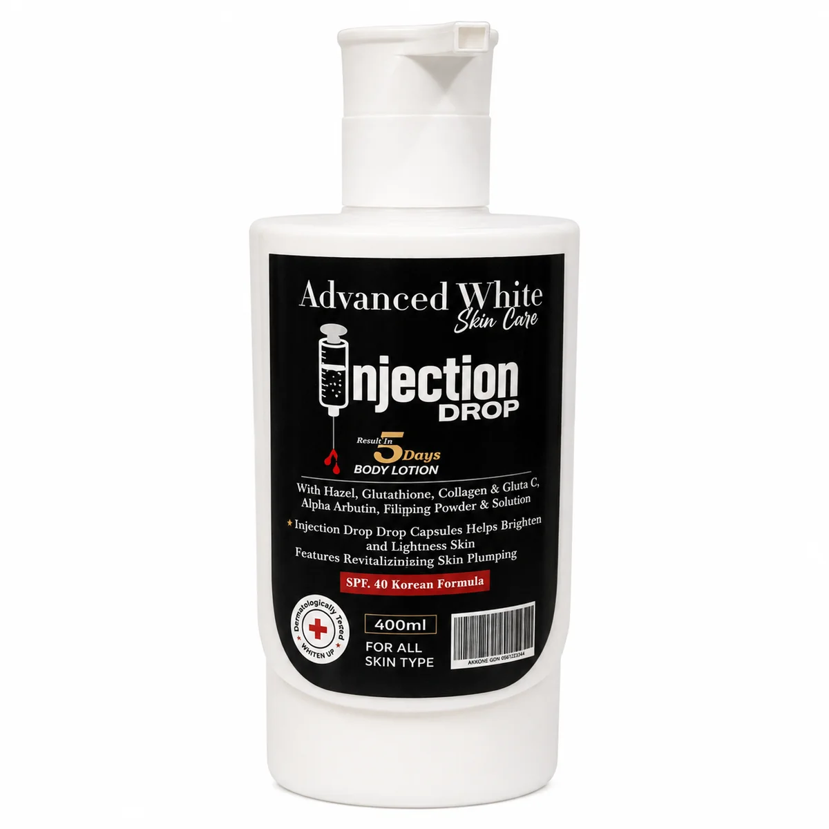Advanced White Skin Care - Lotion Corps Goutte d'Injection Résultat en 5 Jours