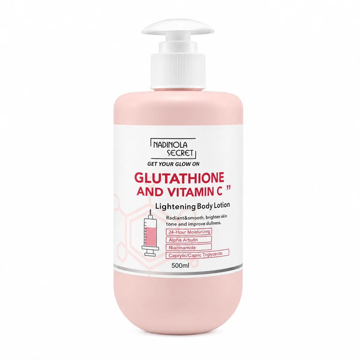 Nadinola Secret Glutathione et Vitamine C - Lotion Corporelle Éclaircissante