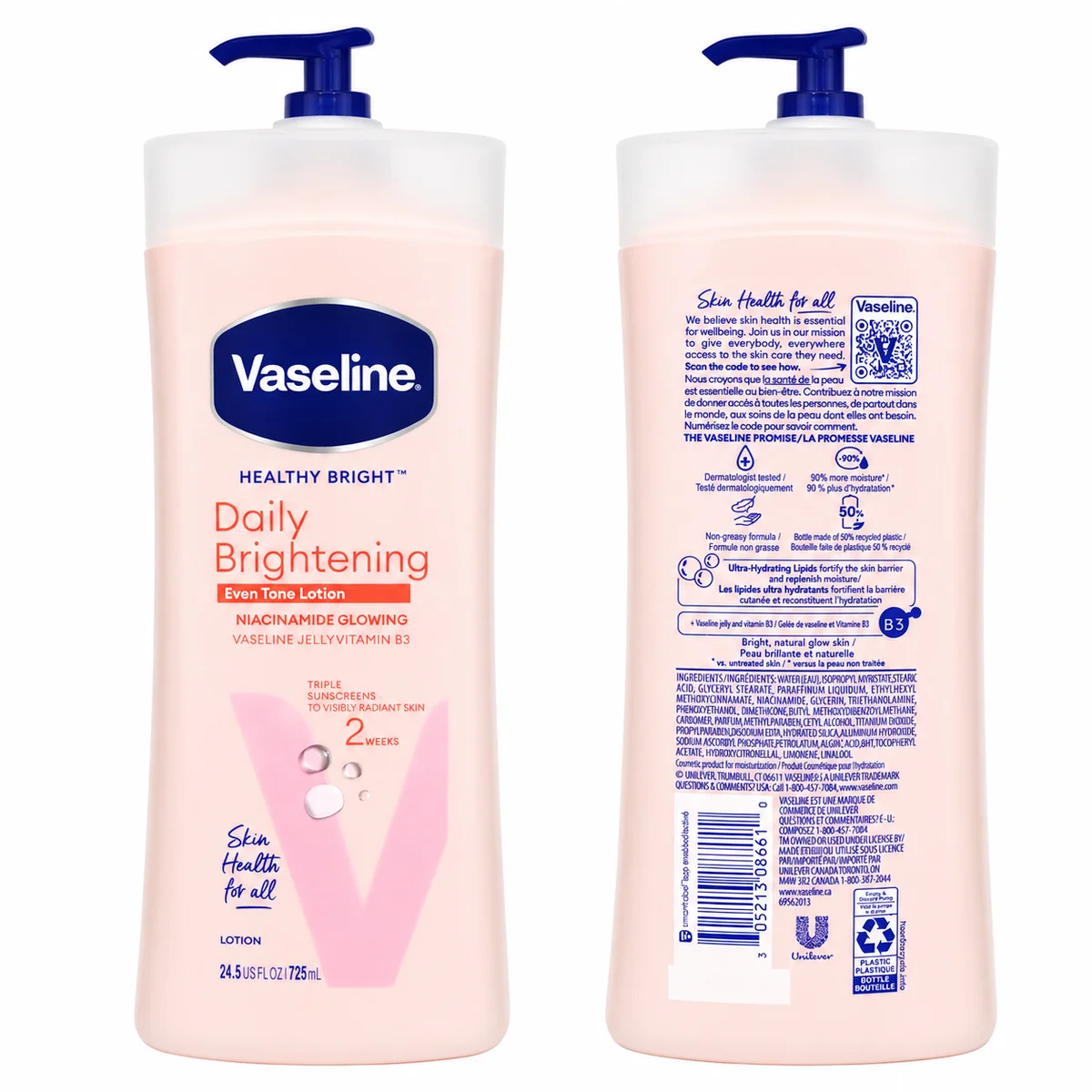 Vaseline Healthy Bright Daily Brightening - Lait Éclaircissant Uniformisant