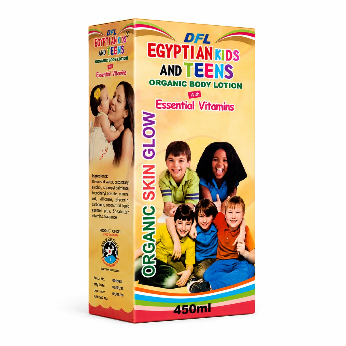 DFL Egyptian Kids & Teens - Lait Corporel Bio aux Vitamines Essentielles