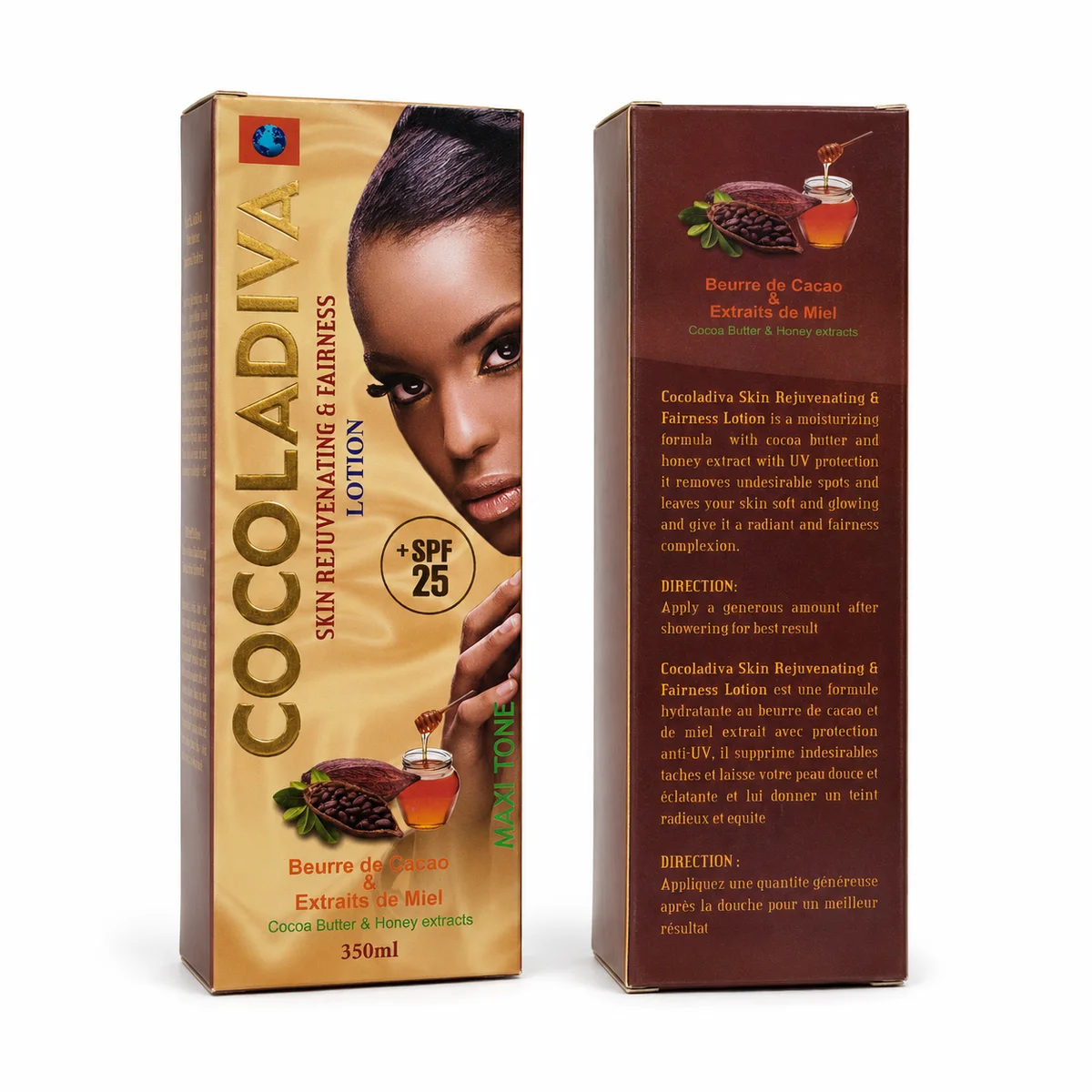 Cocoladiva - Lait Réparateur & Éclat au Beurre de Cacao et Extraits de Miel SPF 25