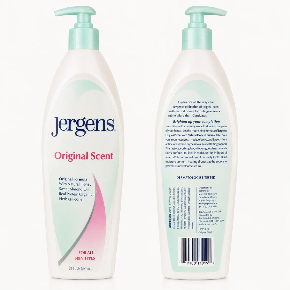 Jergens Original Scent - Lait Hydratant au Miel Naturel