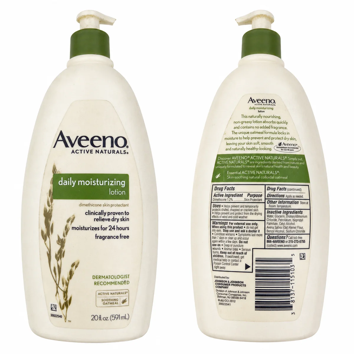 Aveeno Daily Moisturizing Lotion - Lait Hydratant Quotidien pour Peaux Sèches