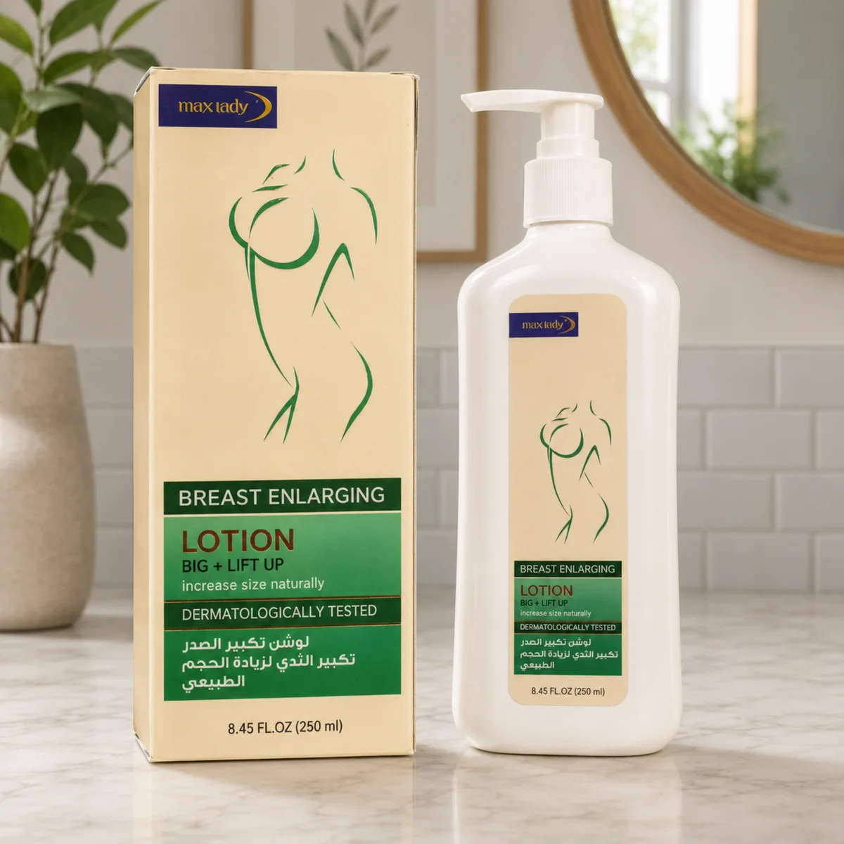 Max Lady Breast Enlarging Lotion - Lotion Raffermissante pour la Poitrine