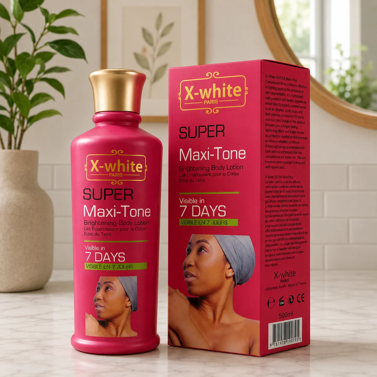 X-White Paris Super Maxi-Tone - Lait Éclaircissant pour le Corps