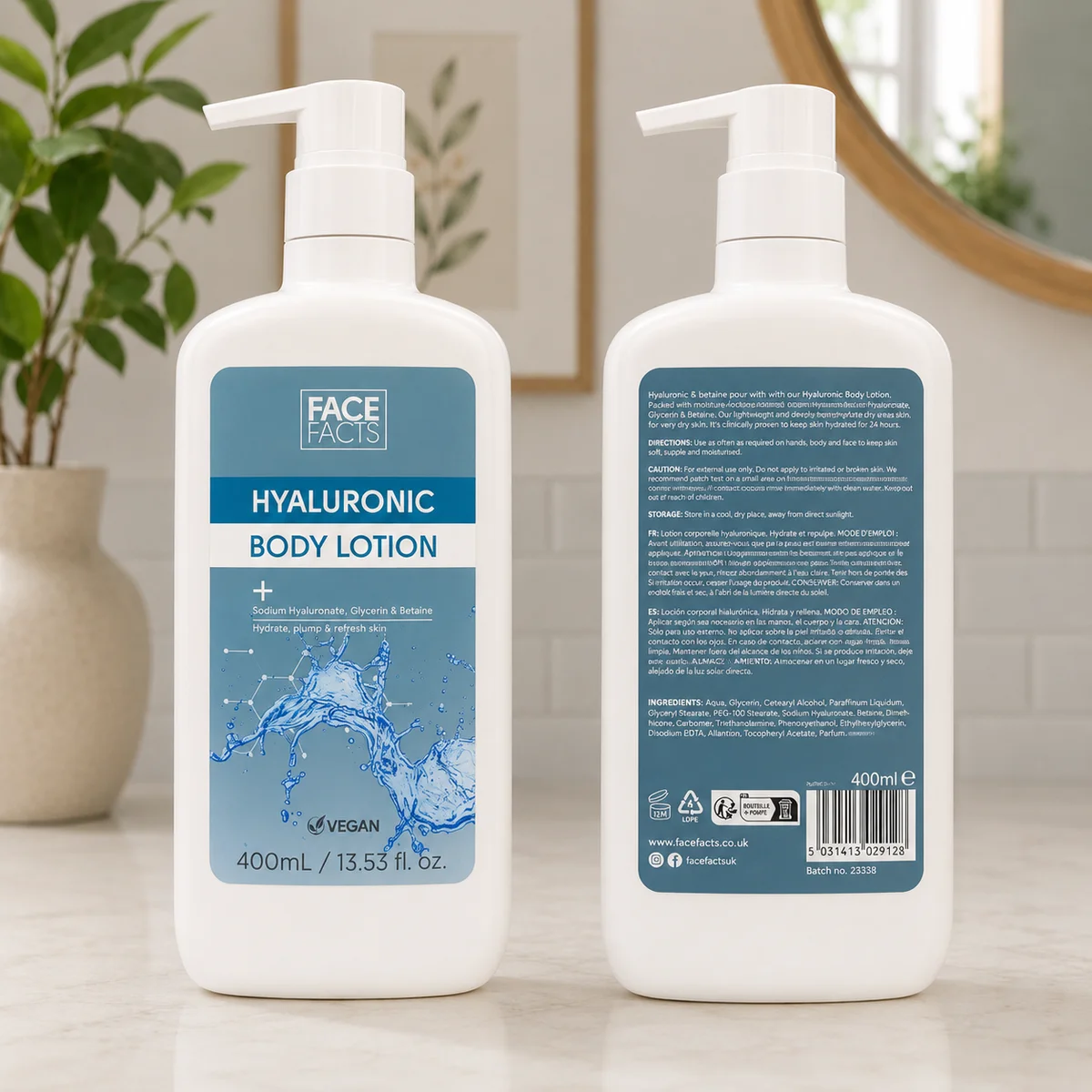 Face Facts Hyaluronic Body Lotion - Lait Corporel à l'Acide Hyaluronique