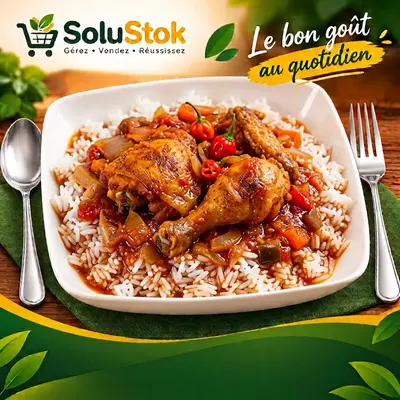 Riz avec sauce tomate au poulet (Grande)