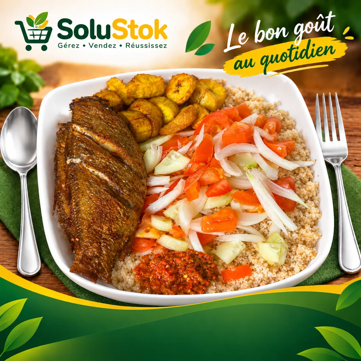 Attiéké with Fish (Standard)