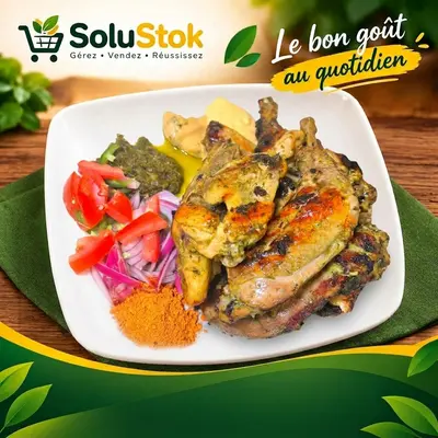Poulet braisé