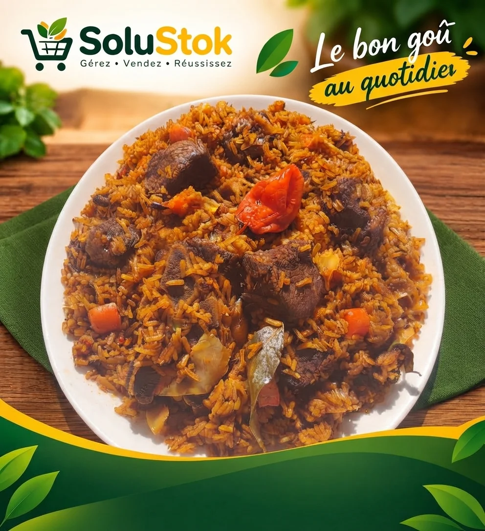 Riz au Gras (Jollof-style Seasoned Rice)
