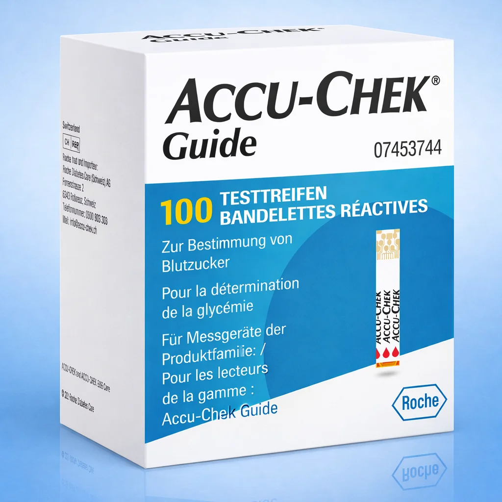 Accu-Chek Guide Bandelettes Réactives B/100